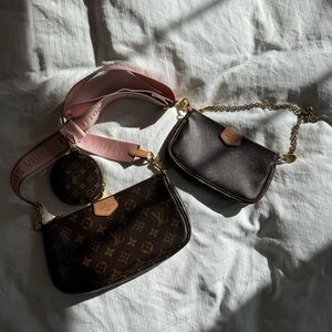 AUTHENTIC Louis Vuitton Multi-Pochette in Light Pink